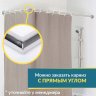 Карниз для ванной Угловой Г образный 135х90 Усиленный 25 мм MrKARNIZ фото 7