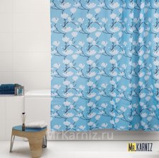 Штора для ванной Magnolia Blue