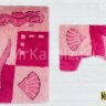 Комплект ковриков для ванной и туалета Морской розовый фото 2