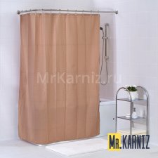 Шторa двойная Пузырьки бежевый